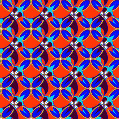 Fototapeta premium Abstract geometric colorful seamless pattern