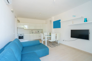 Interior of a living room in a villa