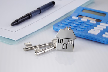 House shaped keychain