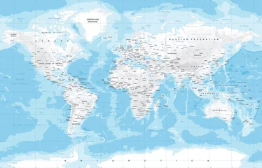 Physische Weltkarte © Porcupen