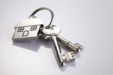 House shaped keychain