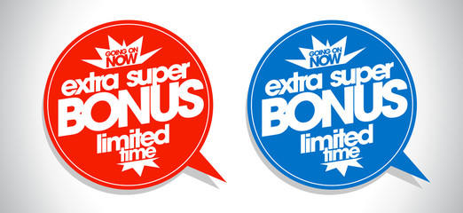 Obraz premium Extra super bonus coupons set.