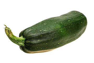 Ripe zucchini isolated on white background