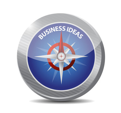 business ideas compass sign concept