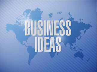 business ideas world map sign concept