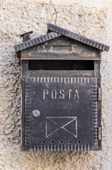 old mailbox on the wall