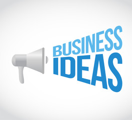 business ideas loudspeaker sign concept