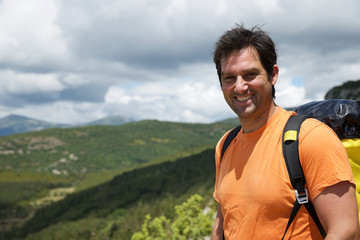 Naklejka premium Hiking in Spain