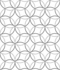 Vector seamless texture. Modern abstract background. Repeating geometric pattern with overlapping circles.