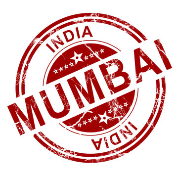 Red Mumbai stamp