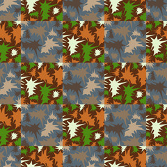 Abstract pattern of colored spots