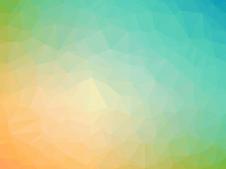 Yellow teal gradient polygon shaped background