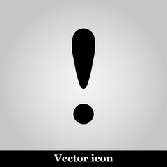 Attention sign icon. Exclamation mark. Hazard warning symbol