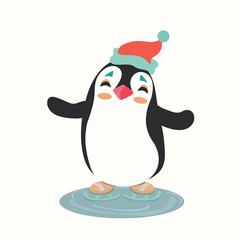 Ice Skating Penguin

