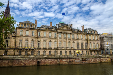 Fototapeta na wymiar Rohan palace facade in summer, Strasbourg