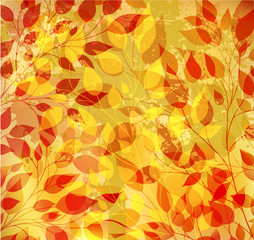Bright autumn abstract background 