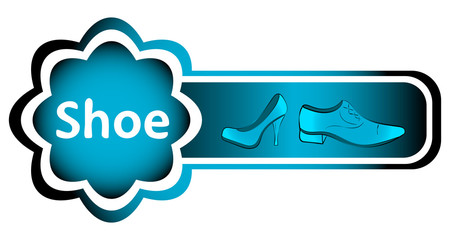 Double icon blue shoes
