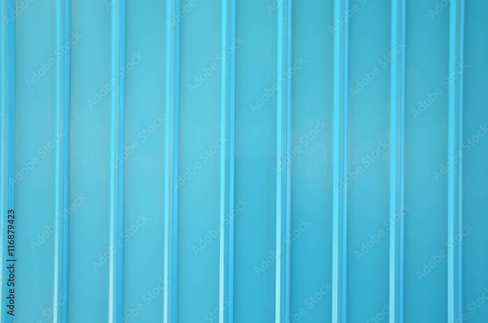 Wall mural blue galvanized sheet