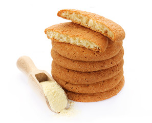 Corn cookies isolated