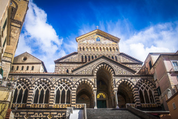 Fototapeta na wymiar Cathedral, Amalfi, Italy