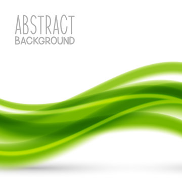 Abstract background with green elements