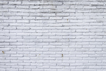 Obraz premium White brick wall texture background and pattern
