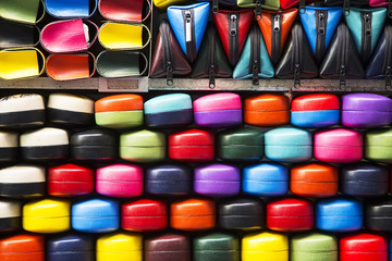 Colorful leather cases