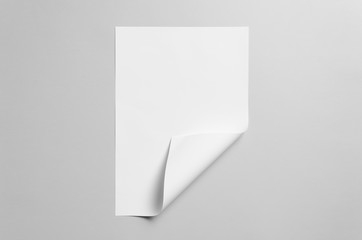 A3 Poster Mock-Up - Folded Corner