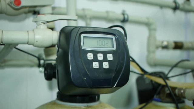 Sensors for water purification. Industrial drinking water treatment system