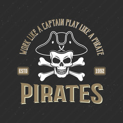 Logo Of Pirates Print