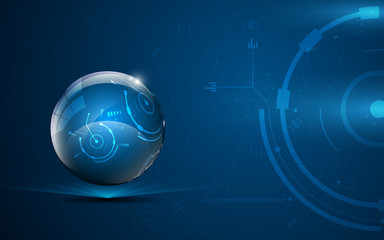 abstract globe tech design communication innovation concept background