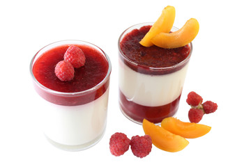 Panna cotta (image with clipping path)