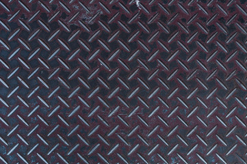 old Walk Way steel diamond plate texture,pattern style of steel floor for background