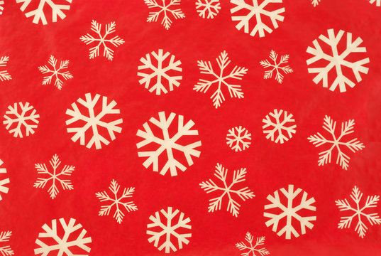 Retro Christmas Wallpaper. Vintage christmas wallpaper with snow flakes.