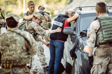 British special forces soldiers take part in military operation