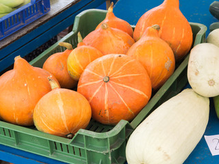 Fresh vegetables on Keszthely market.