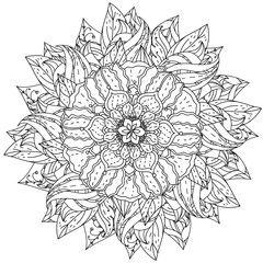 coloring book antistress style picture