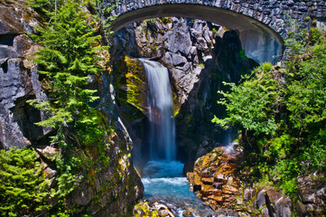 Christine Falls at Mount Rainier National Park
