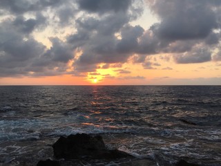 Obraz premium seashore sunset