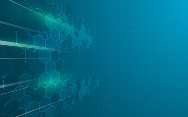 abstract science technology innovation education design concept background