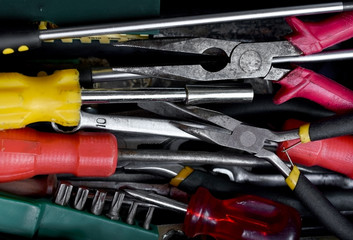 Tool box close-up