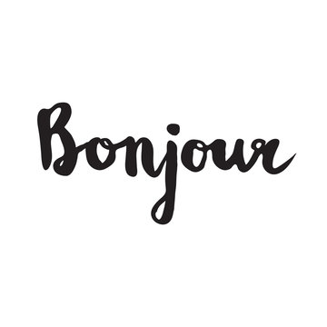 French quote - Bonjour.