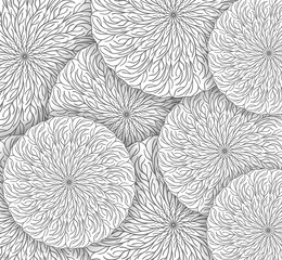 Monochrome mandala background