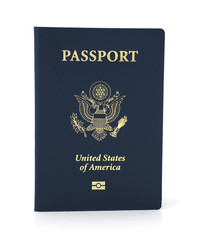 Isolated passport on a white background