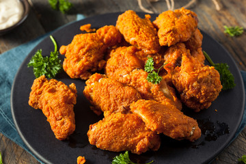 Spicy Deep Fried Breaded Chicken Wings