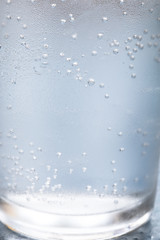 Glass of water background