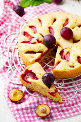 homemade plum cake