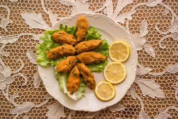 Mercimek Koftesi / Turkish Food with Bulgur and Lentil.