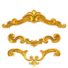 golden cartouches set