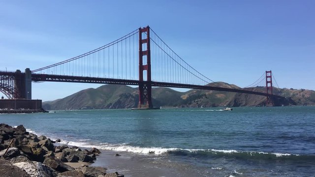Golden Gate Bridge as seen from Fort Point